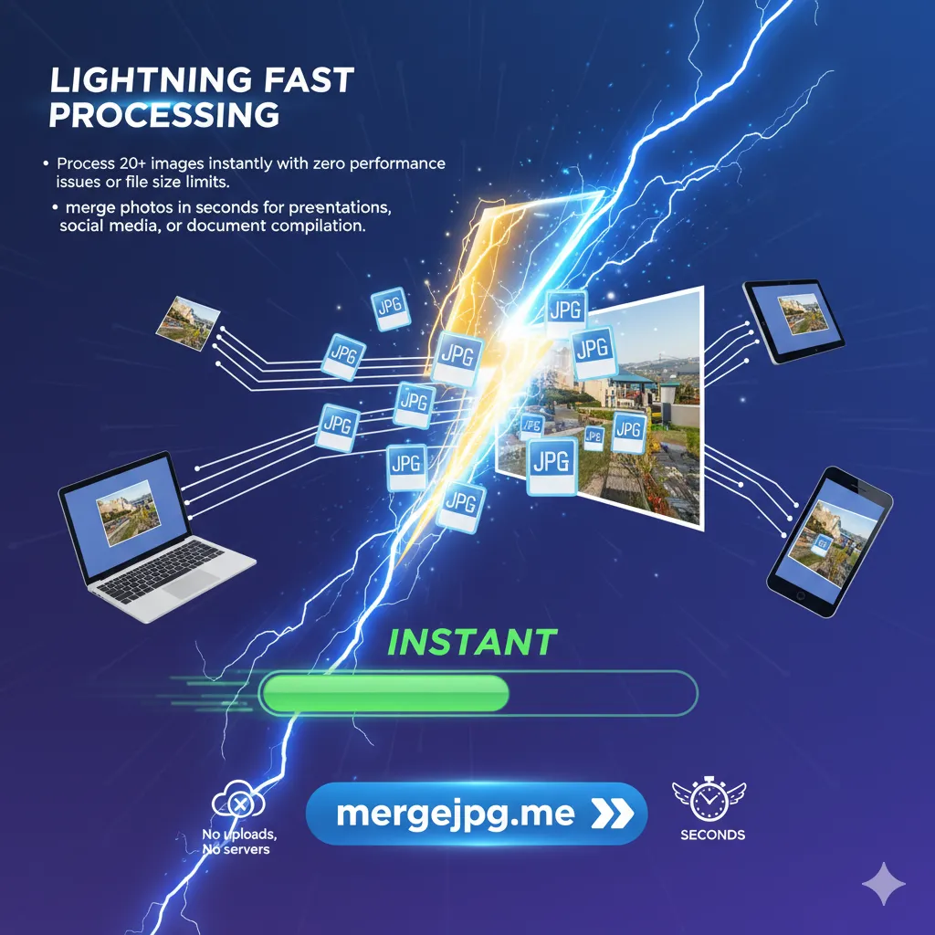 Fast JPG to PDF conversion speed - mergejpg.me