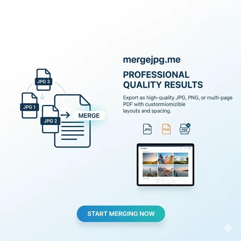 Professional quality output formats - mergejpg.me