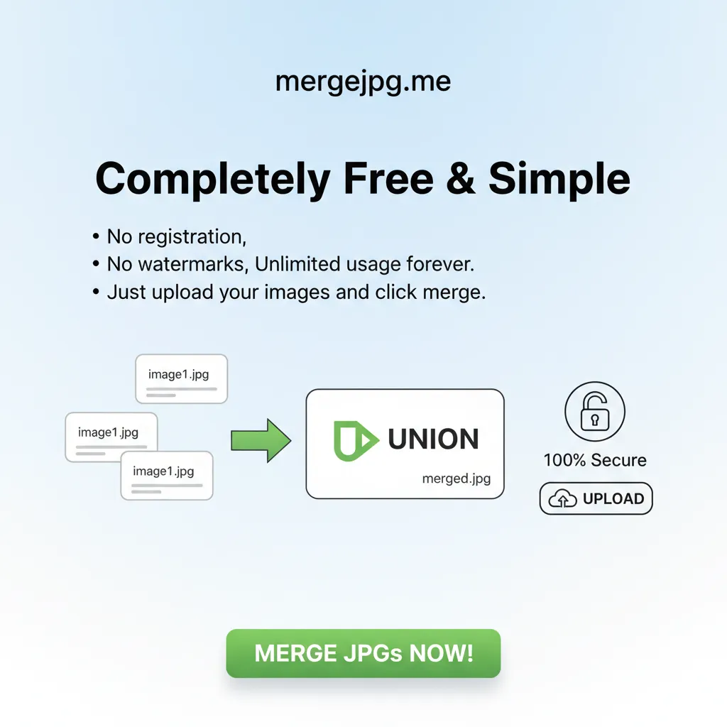 Free and simple JPG to PDF converter - mergejpg.me